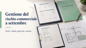Gestione del rischio commerciale per imprese tra ordini clienti garanzie e cantieri